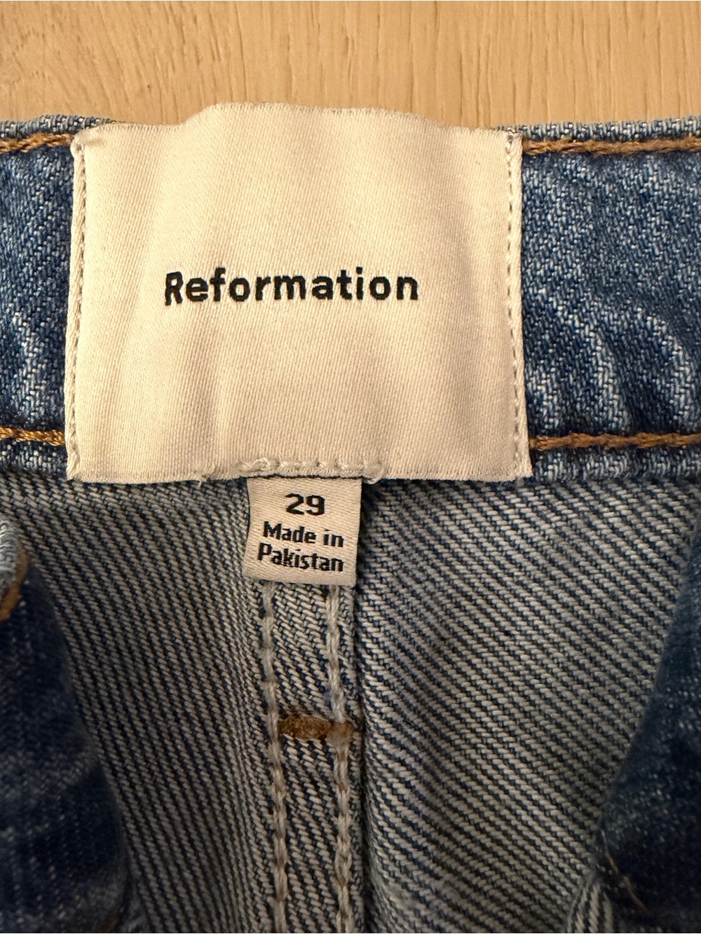 Reformation Reece Low Rise Denim Pants - Picture 2 of 2